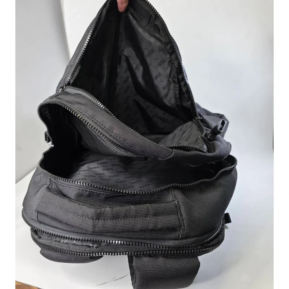 PUMA Range Backpack w Padded Straps Laptop Sleeve & Luggage Strap Black One Size